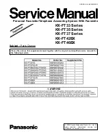 Preview for 1 page of Panasonic KX-FT33 Series Service Manual