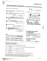 Предварительный просмотр 33 страницы Panasonic KX-FT37NZ Operating Instructions Manual