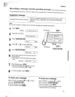 Предварительный просмотр 71 страницы Panasonic KX-FT37NZ Operating Instructions Manual