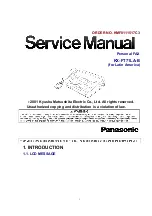 Panasonic KX-FT71LA-B Service Manual предпросмотр