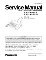 Panasonic KX-FT907BX-B Service Manual preview