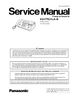 Panasonic KX-FT931LA-B Service Manual предпросмотр