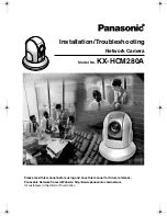 Предварительный просмотр 1 страницы Panasonic KX-HCM280A Installation/Troubleshooting Manual