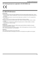 Preview for 5 page of Panasonic KX-HDV100 Operating Instructions Manual