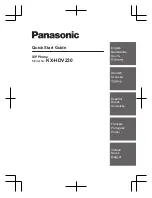 Panasonic KX-HDV800X Quick Start Manual предпросмотр