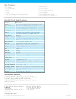 Preview for 2 page of Panasonic KX-HGT100-B Specifications