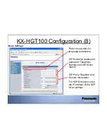 Preview for 9 page of Panasonic KX-HGT100 Configurations And User Instructions