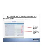 Preview for 10 page of Panasonic KX-HGT100 Configurations And User Instructions