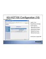 Preview for 14 page of Panasonic KX-HGT100 Configurations And User Instructions