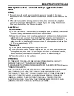 Preview for 13 page of Panasonic KX-HGT100CE Quick Reference Manual