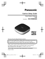Preview for 1 page of Panasonic KX-HNB600 Systems Setup Manual