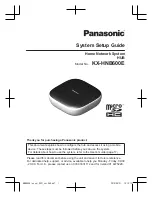 Preview for 1 page of Panasonic KX-HNB600E Systems Setup Manual