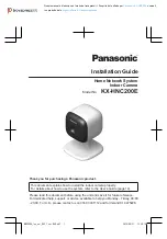 Предварительный просмотр 1 страницы Panasonic KX-HNC200E Installation Manual