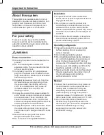 Preview for 6 page of Panasonic KX-HNH100 Operating Instructions Manual