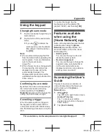 Preview for 15 page of Panasonic KX-HNK101C Operating Instructions Manual