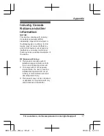 Предварительный просмотр 17 страницы Panasonic KX-HNK101C Operating Instructions Manual