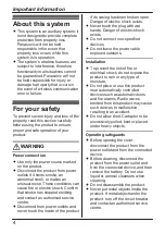 Preview for 4 page of Panasonic KX-HNP100FX Installation Manual