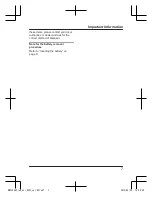 Preview for 7 page of Panasonic KX-HNS103AZ Installation Manual