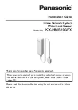 Panasonic KX-HNS103FX Installation Manual preview