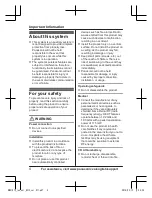 Preview for 4 page of Panasonic KX-HNS107C Installation Manual