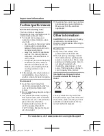 Preview for 6 page of Panasonic KX-HNS107C Installation Manual