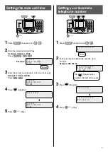 Предварительный просмотр 7 страницы Panasonic KX-L5CL; KX-L5CW Quick Reference Manual