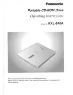 Preview for 1 page of Panasonic KX-L840A Operating Instructions Manual