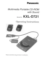 Preview for 1 page of Panasonic KX-LD721 Operating Instructions Manual