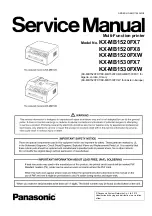 Preview for 1 page of Panasonic KX-MB1520FX7 Service Manual