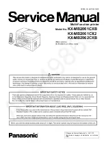 Preview for 1 page of Panasonic KX-MB2061CXB Service Manual