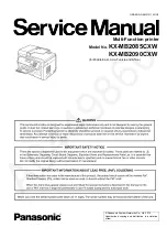 Panasonic KX-MB2085CXW Service Manual предпросмотр