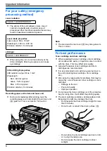 Предварительный просмотр 6 страницы Panasonic KX-MB2100 series Operating Instructions Manual