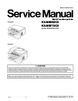 Panasonic KX-MB262CX Service Manual предпросмотр