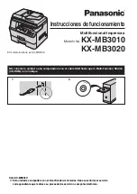 Предварительный просмотр 1 страницы Panasonic KX-MB3020 - Laser Multi-Function Printer Instrucciones De Funcionamiento