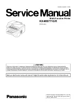 Panasonic KX-MB771GR Service Manual предпросмотр