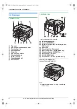 Preview for 8 page of Panasonic KX-MB781 - B/W Laser - All-in-One Operating Instructions Manual