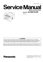 Panasonic KX-MB783BR Service Manual предпросмотр