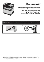 Panasonic KX-MC6020 Operating Instructions Manual preview