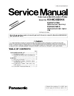 Panasonic KX-MC6020HX KX-FAP317E Service Manual preview