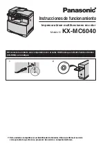 Preview for 1 page of Panasonic KX-MC6040 - Color Laser Multi-Function... Instrucciones De Funcionamiento