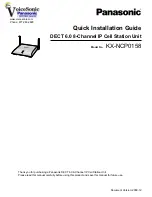 Preview for 1 page of Panasonic KX-NCP0158 Quick Installation Manual