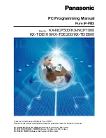 Panasonic KX-NCP1000 Programming Manual preview