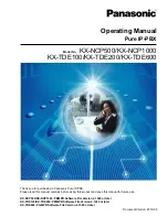 Panasonic KX-NCP500 Operating Manual preview