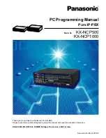 Panasonic KX-NCP500 Pc Programming Manual preview