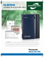 Panasonic KX-NCV200 Brochure предпросмотр