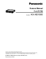 Preview for 1 page of Panasonic KX-NS1000 Feature Manual
