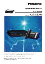 Preview for 1 page of Panasonic KX-NS1000 Installation Manual