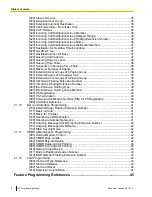 Preview for 6 page of Panasonic KX-NS700 Programming Manual