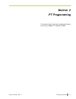 Preview for 13 page of Panasonic KX-NS700 Programming Manual