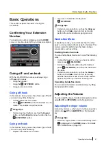 Preview for 61 page of Panasonic KX-NT400 Operating Instructions Manual